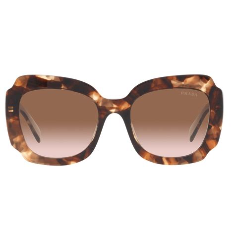 Prada Brown Gradient Irregular Ladies Sunglasses PR 16YS 